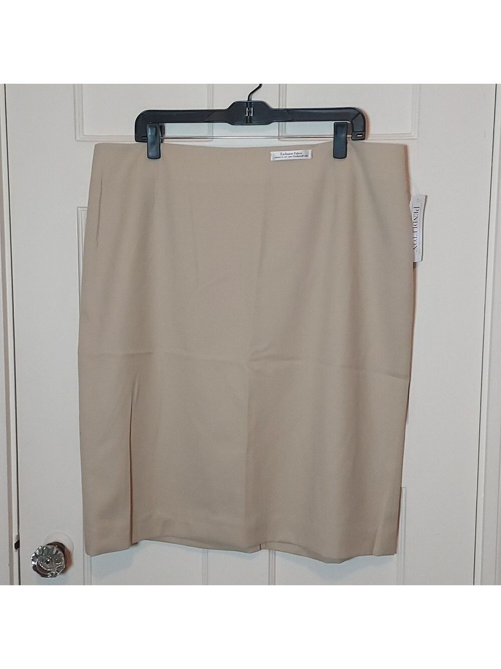 Pendleton Tan Virgin Wool Pencil Skirt